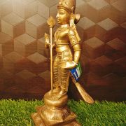 Brass Panchaloha Murugan Idol 12″ / Pure & Antique