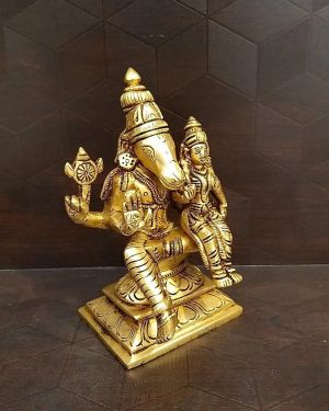 Brass Lakshmi Hayagreevar Idol- 6″