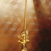 Brass Annam Hanging Diya One Face- 25″