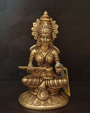 Brass Annapoorani Statue 6″,Goddess of Food and Grain Online at Best Price Coimbatore,India