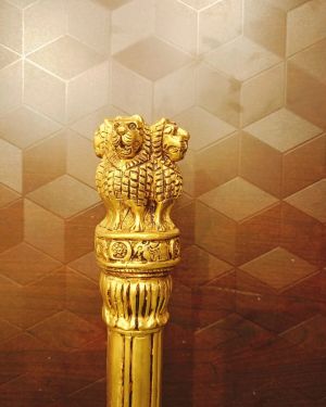 Brass Ashoka Pillar  , Pure & Antique Finish 12″