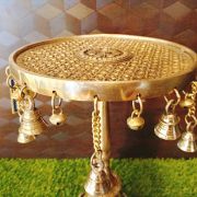 Brass Circular Stand Antique Finish 14″