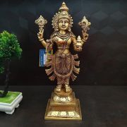 Brass dhanathiri idol , pure & Antique 12″