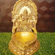 Buy Brass Big Lakshmi Diya 11″