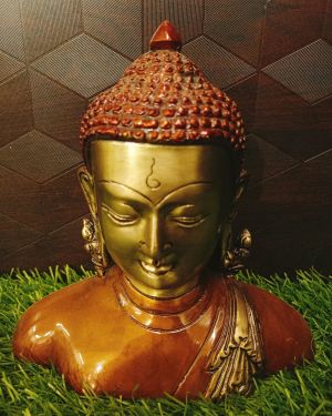 Brass Color Buddha 6″