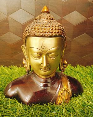 Brass Color Buddha 6″