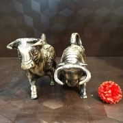 Brass Bull Set Idol Antique Finish 4.5″