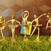 Brass Dancing Ladies Set For Home Decor , Pure & Antique 4″