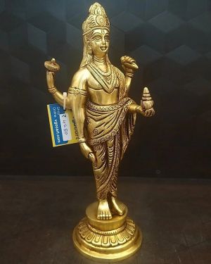 Brass Lord Dhanvantri Big Idol 12″ , Pure & Antique