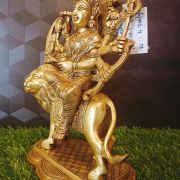 Brass Big Durga Amman Statue , Pure & Antique 10.5″