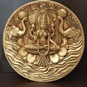 Buy Brass Gajalakshmi  Wall Mount 7.5″ for Pooja,Home decor,Online at Best Price Coimbatore,India