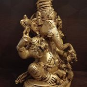 Brass Well Designed Ganesha 9″ antique finish Online at Best Price COimbatore,India