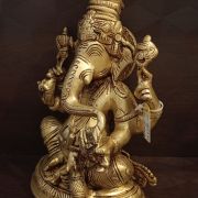 Brass Well Designed Ganesha 9″ antique finish Online at Best Price COimbatore,India