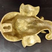 Buy Brass Ganesha Face wirh Lakshmi Wall Mount 9″ for Pooja, Homedecor online antique Shop Coimbatore,India