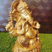 Fine Art Big Ganesha | Brass God Idol | Pure & Antique