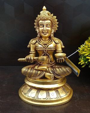 Brass God Annapoorani Statue , Pure & Antique 7″