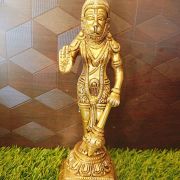 Brass Standing Hanuman Statue 9.5″ , Pure & Antique