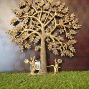 Brass Kalpvriksham Tree Wall Mount  21″ , Pure & Antique