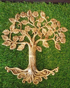 Brass Kalpvrisham Tree , Pure & Antique 9″