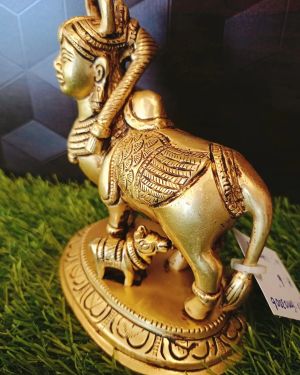 Brass Kamadhenu Statue 6″