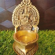 Brass Kamatchi Amman Diya 5.5″