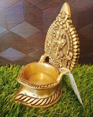 Brass Kamatchi Amman Diya 5.5″