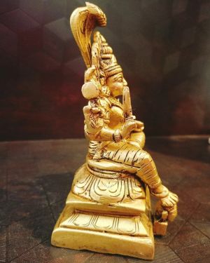 Brass Karumari Amman Statue , Pure & Antique 6″