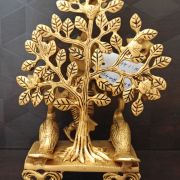 Buy Brass Krishna With Tree and Peacock 8″ for Pooja, Gifts Online at Best Price Coimbatore,India