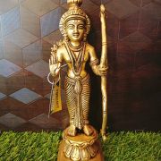 Brass Lord Ramar Idol For Pooja 10″