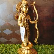 Brass Lord Ramar Idol For Pooja 10″