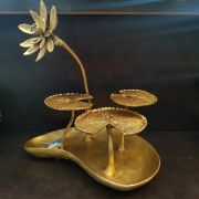 Brass Lotus Uruli 16″ / Pure & Antique