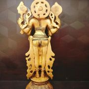 Brass Maha Vishnu Statue , Pure & Antique 12.5″