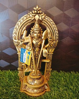 Brass Subramaniya Swamy 9″ , Pure & Antique