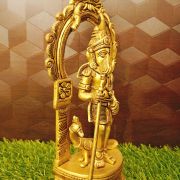 Brass Murugan With Arch / Pure & Antique 12″