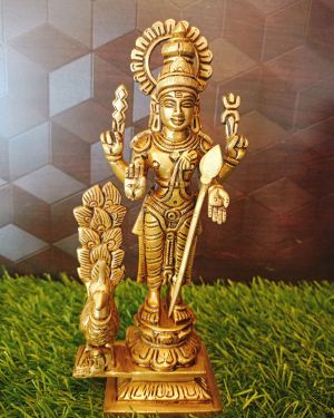 Lord Brass Murugan With valli Deivanai / Pure & Antique