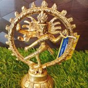 Brass Nataraja Idol , Antique Finish 5.5″