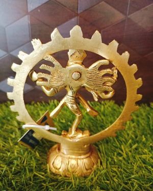 Brass Nataraja Idol , Antique Finish 5.5″