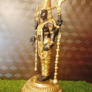 Brass Perumal With Black Color , Pure & Antique 23″