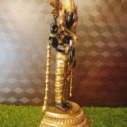 Brass Perumal With Black Color , Pure & Antique 23″