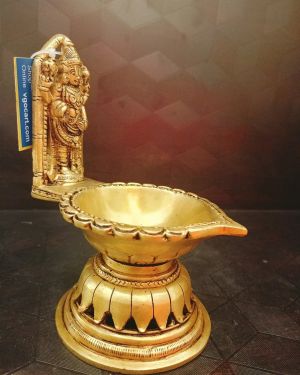 Brass Lord Perumal Diya 7″