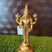 Brass Standing Perumal Idol 10″