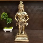 Brass Santhana Krishna Big Idol 14″ / Pure & Antique