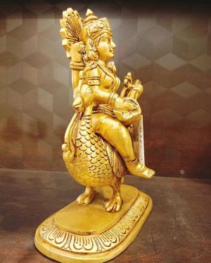 Annam Idol | Goddess Saraswathi Statue For Home 9.5 Inches