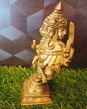 Brass Shanmugar Idol 6″ / Pure & Antique