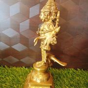 Brass Shanmuga Statue 10.5″ / Pure & Antique