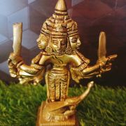 Brass Shanmugar Idol 6″ / Pure & Antique