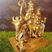 Brass Shiva Family’s Statue 7″ , Pure & Antique