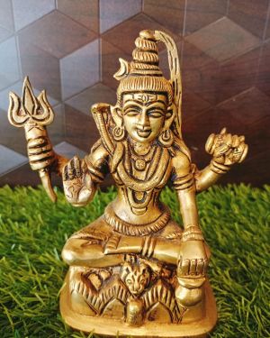 Brass shiva Idol 5.5″ / Pure & Antique