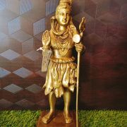 Standing Lord Shiva Brass Statue 14″ , Antique Look