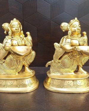 Buy Brass Paavai Diya Set 5″